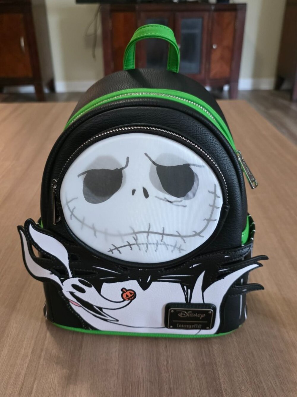 NWT 2023 Disney Parks Loungefly Jack Skellington NBC Lenticular Mini Backpack